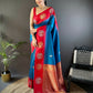 Joban Fashion Red Butti Banarasi Silk Sarees | Swadesiicart