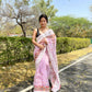 Vamsee Riddhi-Siddhi -1 Lavender Organza Saree - Swadesiicart
