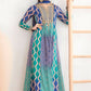 Anaita Blue Chinon Stitched Anarkali Suits With Embroidery & Sequence Work