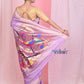 Very Much Indian Handloom Pure Cotton Paithani With Handwoven Pallu -Lilac | Swadesiicart