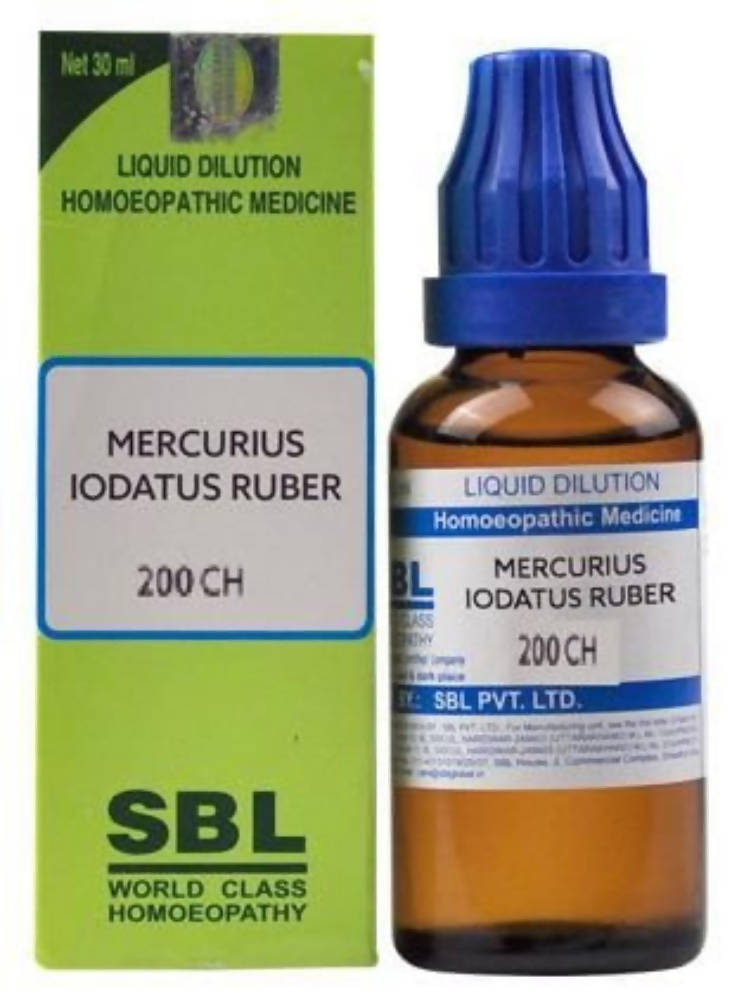 SBL Homeopathy Mercurius Iodatus Ruber Dilution | Swadesiicart