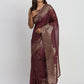 Shree Shyam Fashion Linen Cotton Purple Saree