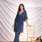 BulBul Women Blue Bandhani Printed Co-ord Set - Swadesiicart