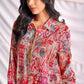 BulBul Women Orange Abstract Printed Co-ord Set - Swadesiicart