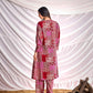 BulBul Women Red and Cream Mixed Pattern Digital Printed Co-ord Set - Swadesiicart