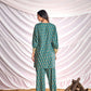 BulBul Women Blue Embroidered Paisley Printed Co-ord Set - Swadesiicart