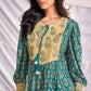 BulBul Women Blue Embroidered Paisley Printed Co-ord Set - Swadesiicart