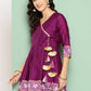 Ahalyaa Women's Traditional wear Tunic - Purple | Swadesiicart