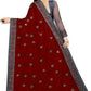 Dishitha Creation Indian Women's Designer Embroidered Art Silk Saree - Maroon | Swadesiicart