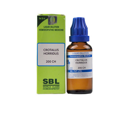 SBL Homeopathy Crotalus Horridus Dilution - Swadesiicart