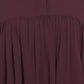 Bashariya Loose From Chest Arabian Abaya With Gather and Smocky Sleeves - Wine