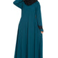 Bashariya Umbrella Flare Abaya With Lacework On Sleeves