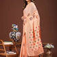 Shree Shyam Fashion Neerja Orange Linen Cotton Saree