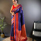 Joban Fashion Red Butti Banarasi Silk Sarees | Swadesiicart