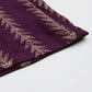 Ahalyaa Purple & Golden Printed Basic Jumpsuit - Swadesiicart