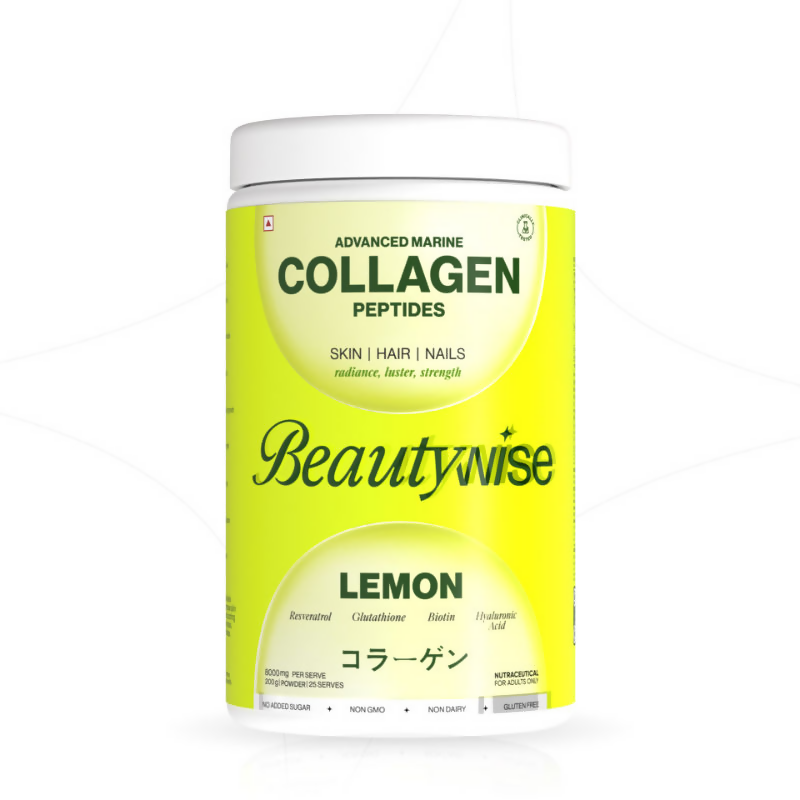 Beautywise Advanced Marine Collagen Peptides Powder - Lemon | Swadesiicart