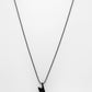 NVR Men's Set of 2 Black & Silver Flash Pendent With Chain - Swadesiicart