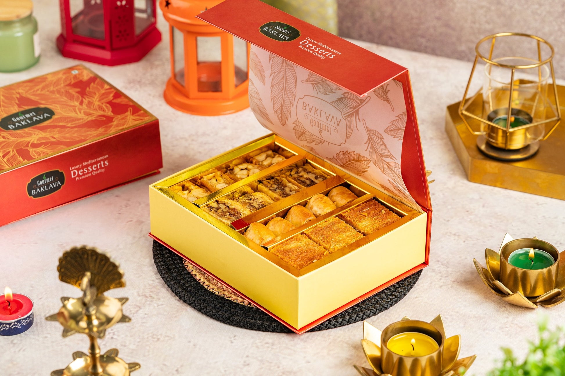Gourmet Baklava Decadent Assorted Baklava Box | Swadesiicart