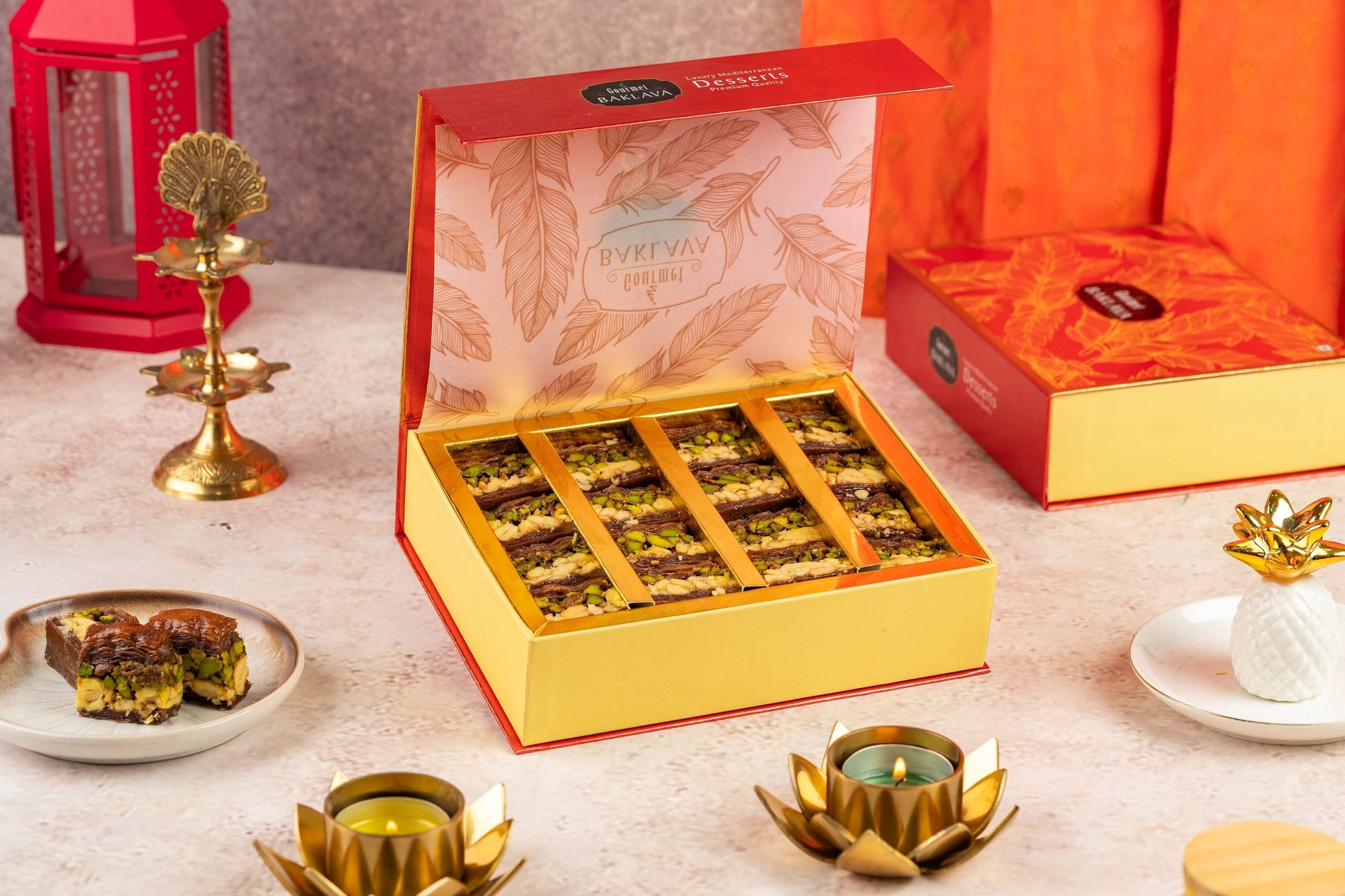 Gourmet Baklava Decadent Chocolate Dry Fruit Baklava | Swadesiicart