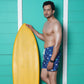 Noroke Sustainable fabric | Poly elastane Dolphin Patterned Men Swim Shorts | Swadesiicart