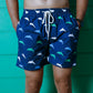 Noroke Sustainable fabric | Poly elastane Dolphin Patterned Men Swim Shorts | Swadesiicart