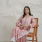 Gharana India Modal Onion Pink Coloured Chikankari Kurta | Swadesiicart