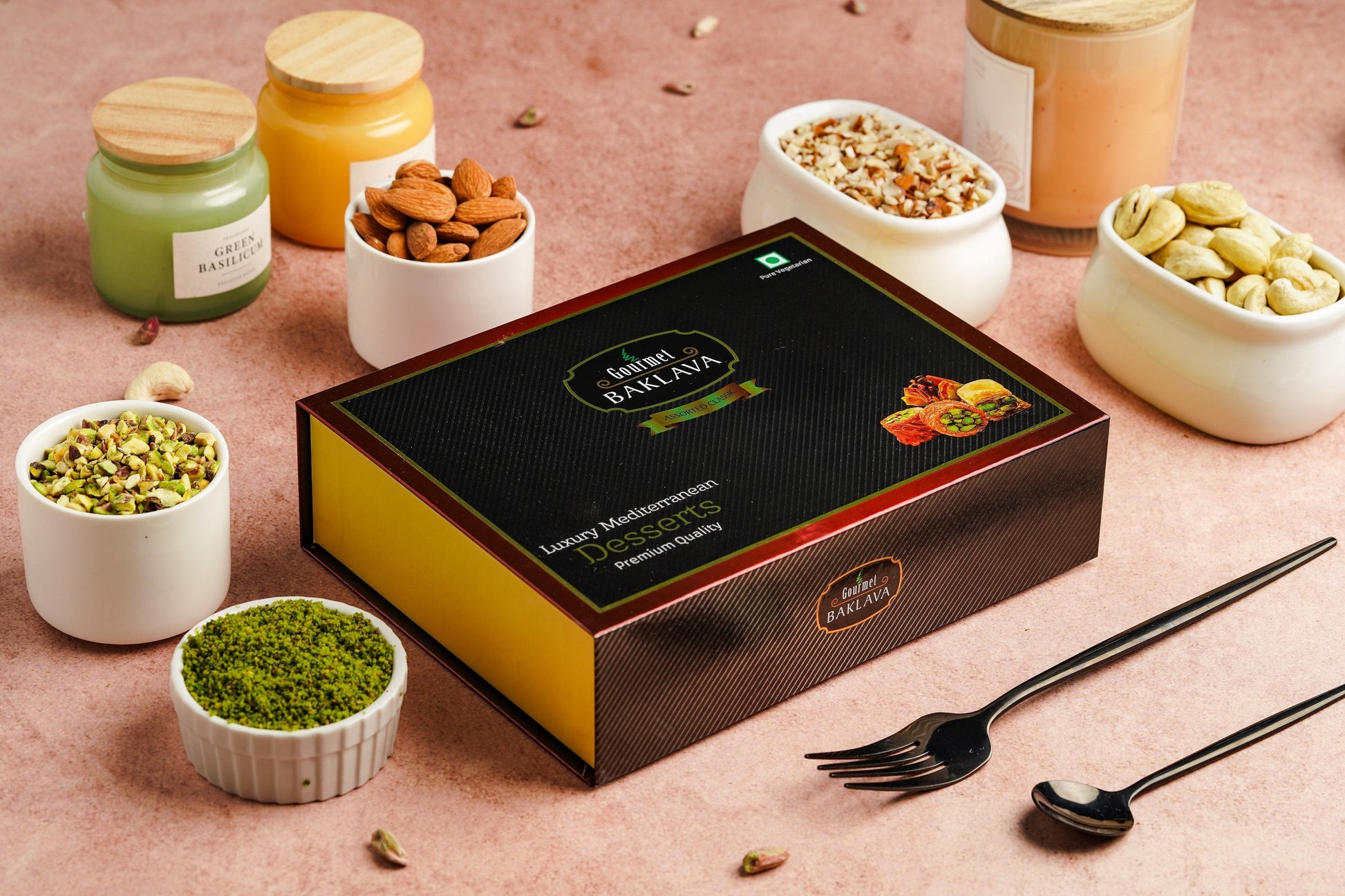 Gourmet Baklava Classic Gift Box Of Assorted Nest Baklava | Swadesiicart