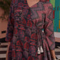 BulBul Atrangi Chanderi Red Co-Ord Set - Swadesiicart