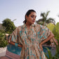 BulBul Ishika Blue Chanderi Co-Ord Set - Swadesiicart