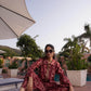 BulBul Aneri Maroon Chanderi Co-Ord Set - Swadesiicart
