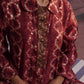 BulBul Aneri Maroon Chanderi Co-Ord Set - Swadesiicart