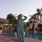 BulBul Aneri Teal Chanderi Co-Ord Set - Swadesiicart