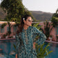 BulBul Aneri Teal Chanderi Co-Ord Set - Swadesiicart