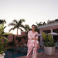 BulBul Dhriti Pink Chanderi Co-Ord Set - Swadesiicart