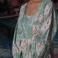 BulBul Dhriti Light Teal Chanderi Co-Ord Set - Swadesiicart