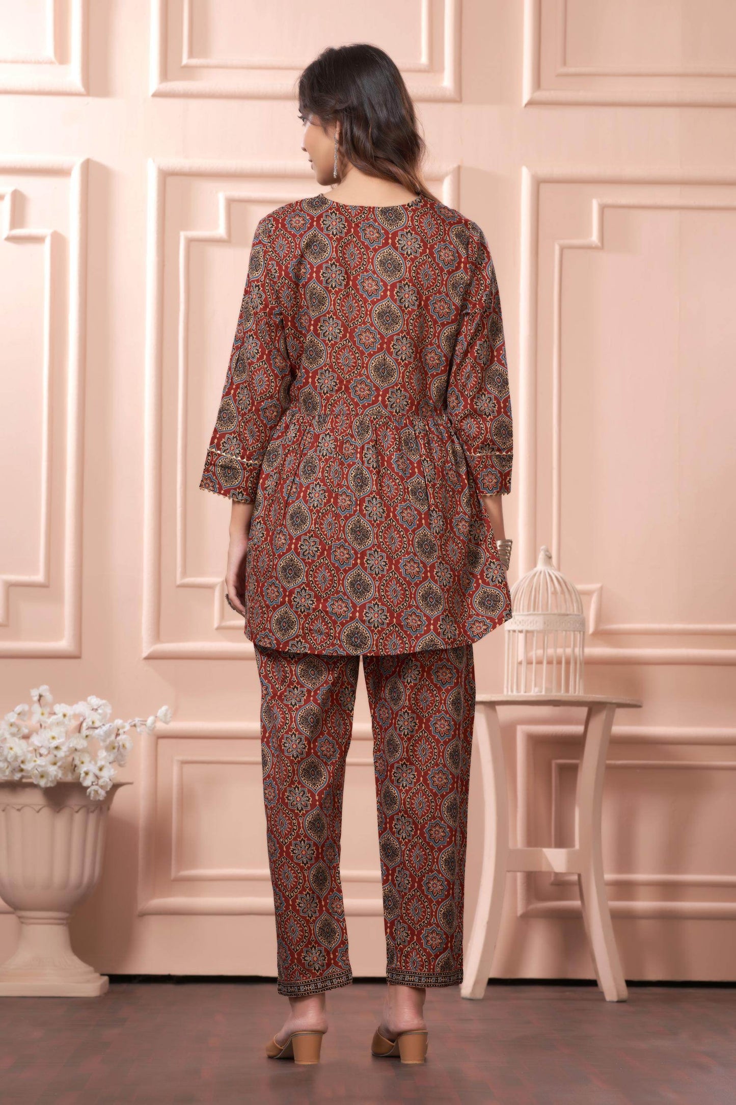 BulBul Women Divya Gamthi Print Co-Ord Set - Swadesiicart