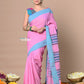 Very Much Indian Rajsi - Handloom Pure Cotton Saree with Classic Border and Pallu - Pink | Swadesiicart