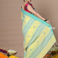 Very Much Indian Rajsi - Handloom Pure Cotton Saree with Classic Border and Pallu - Yellow | Swadesiicart