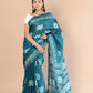 Very Much Indian Authentic Handloom Pure Cotton Saree with Hand Batik Work | Swadesiicart