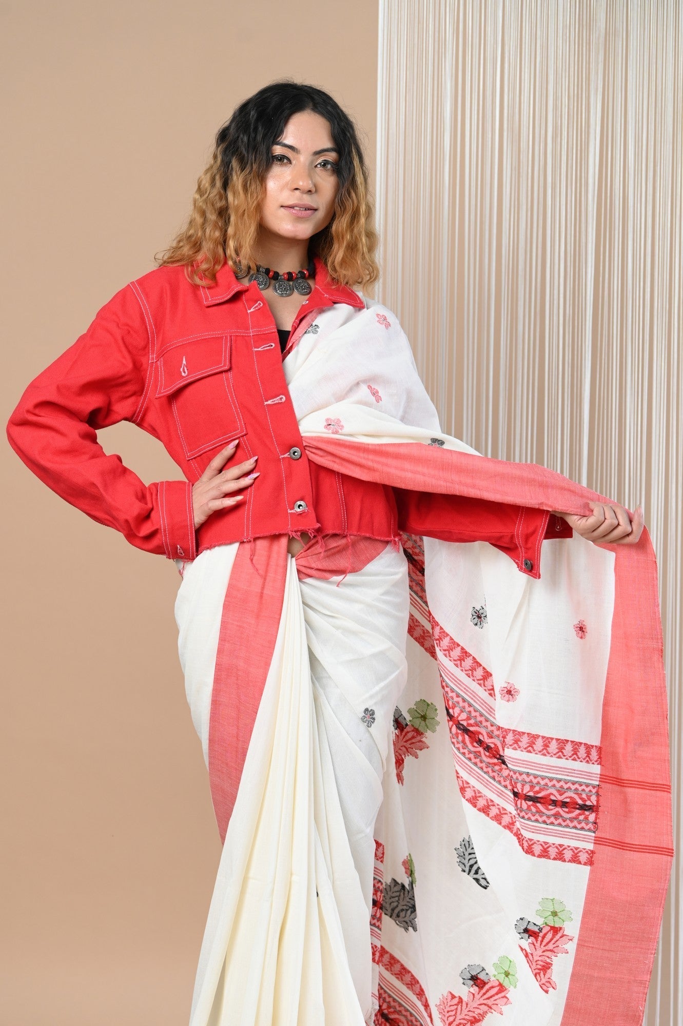 Very Much Indian Premium Cotton - Handloom Pure Cotton Saree | Swadesiicart