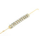 Mominos Fashion Johar Kamal Gold-Polished Finish Stone Choker For Women (White) | Swadesiicart