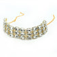 Mominos Fashion Johar Kamal Gold-Polished Finish Stone Choker For Women (White) | Swadesiicart