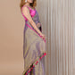 Indian Clothing Very Much Indian VMI Exclusive! Handloom Woven Cotton Zari Saree with Beautiful Sleek Border | Swadesiicart