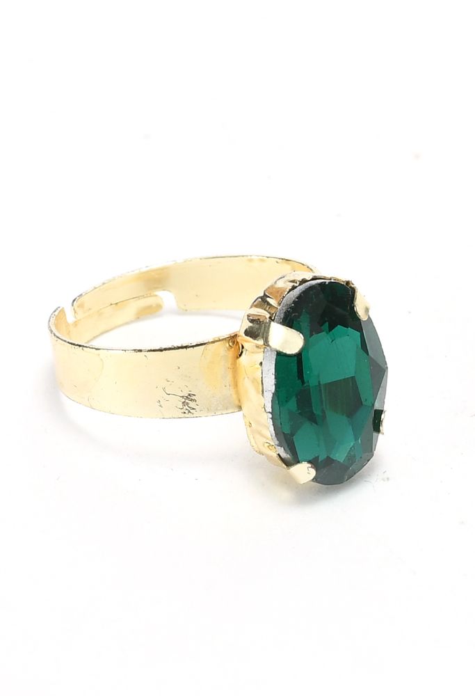 Mominos Fashion Johar Kamal Gold-Polished Finish Stone Choker For Women (Green) | Swadesiicart