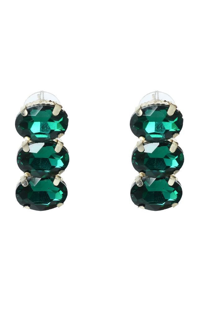 Mominos Fashion Johar Kamal Gold-Polished Finish Stone Choker For Women (Green) | Swadesiicart