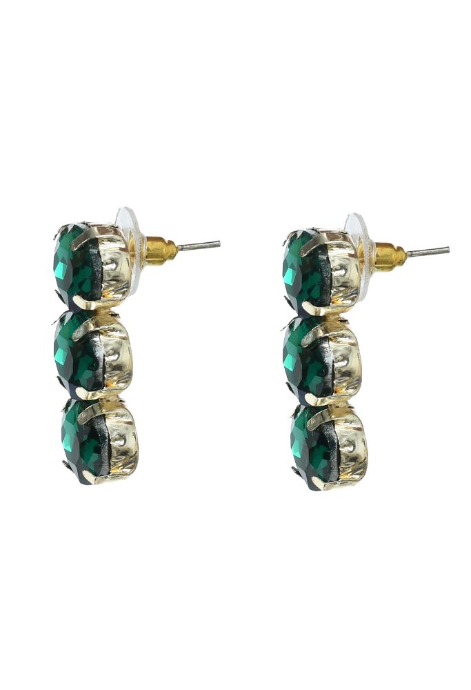 Mominos Fashion Johar Kamal Gold-Polished Finish Stone Choker For Women (Green) | Swadesiicart