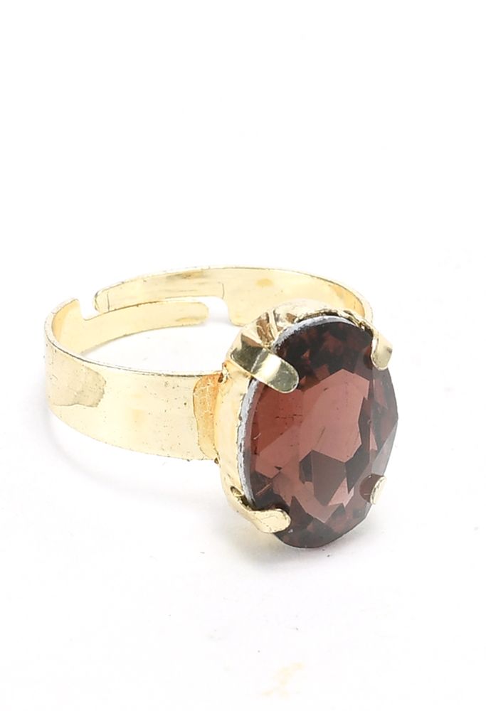 Mominos Fashion Johar Kamal Gold-Polished Finish Stone Choker For Women (Brown) | Swadesiicart