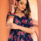 Pomcha Jaipur Manjari Organza Phool Jaal Anarkali Set | Swadesiicart