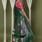 Very Much Indian EXCLUSIVE! Silver Zari Handloom Pure Cotton Paithani With Parrot Pallu - Forest Green | Swadesiicart