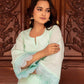 Pomcha Jaipur Kapas Pastel Green Co-Ord Set - Swadesiicart